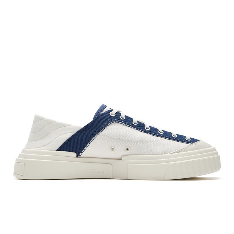FILA MILANO Breathable Lightweight Low top Canvas Shoes Men's White Blue F12M622309FWS