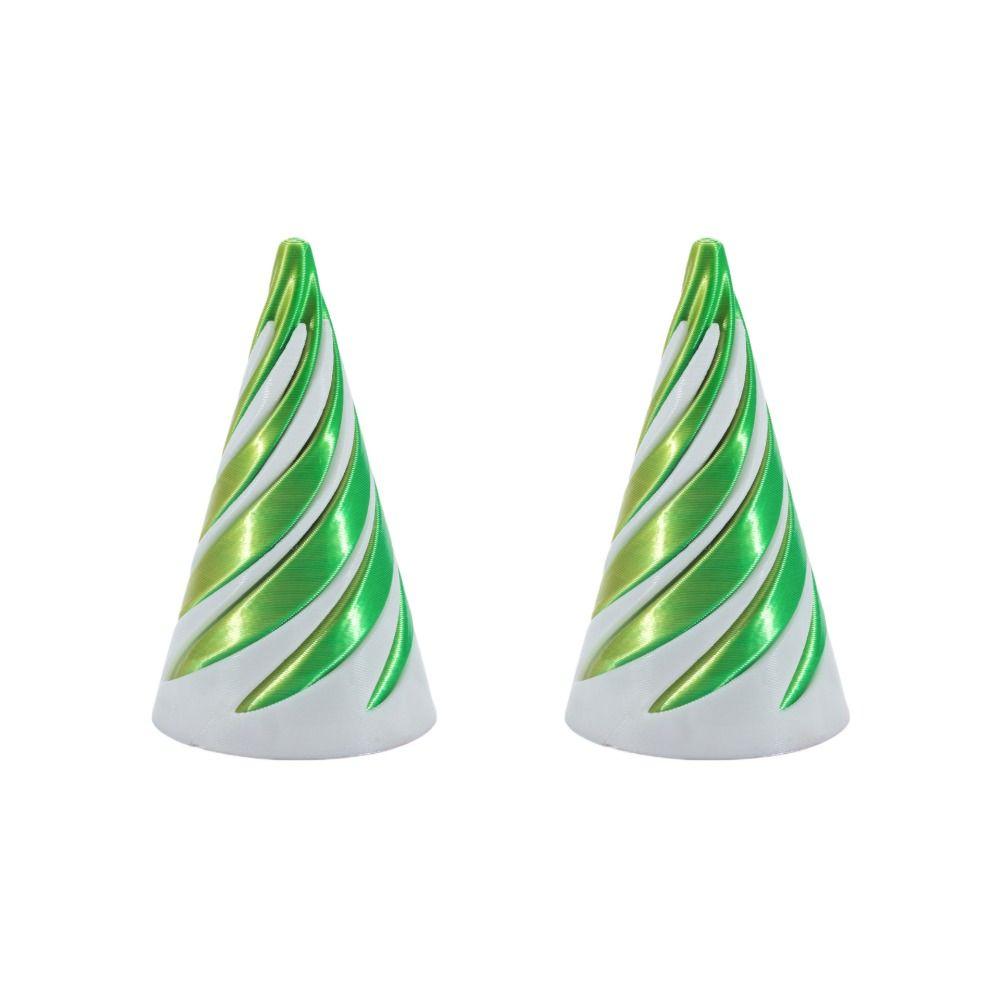 2Pcs Vortex Thread Impossible Pyramid Decorative Helix Screw Toy  Home Office