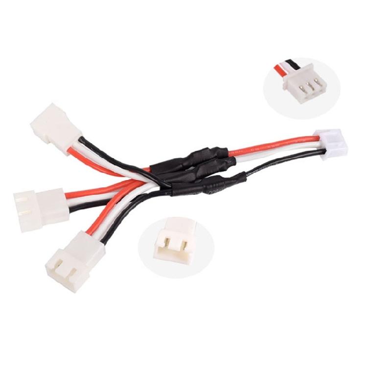 Professional XH Male to Female3P Balancer Cable Extenders With 24AWG Conductors For 7.4V 18650 Battery Charging Stations
