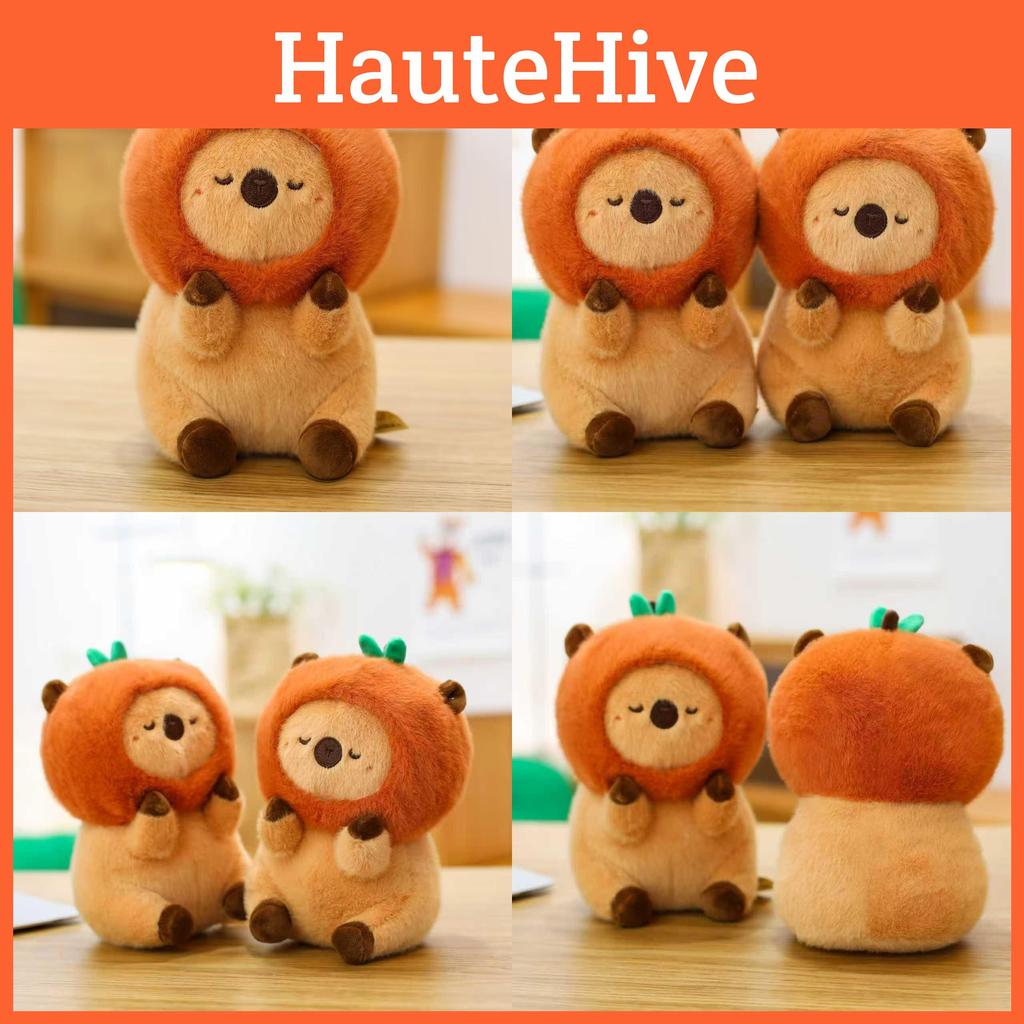 Persimmon Capybara Plush Toy Soft Stuffed Animal Gift For Kids And Collectors