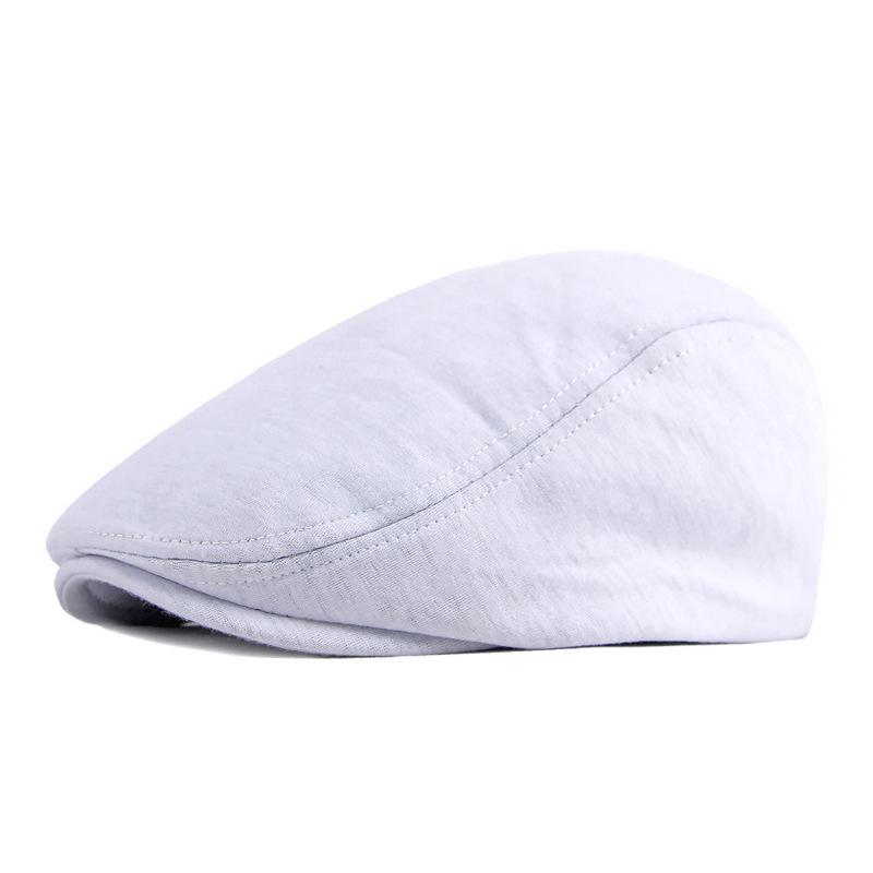 Unisex Retro Duckbill Cap - British Style, Solid Color, Ideal for Spring and Autumn, Perfect for Middle-Aged and Elderly.