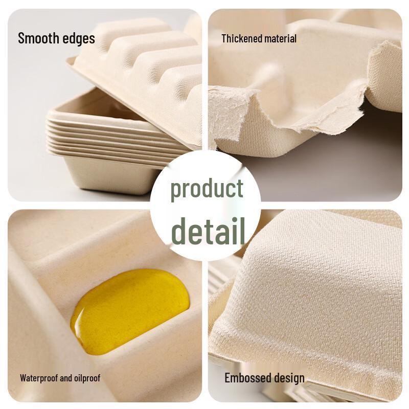 Biodegradable 15-Compartment Dumpling & Wonton Trays