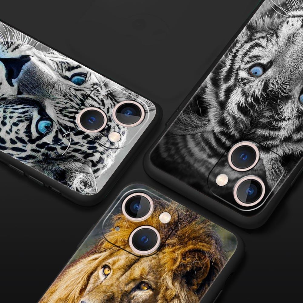 Tiger Löwe Leopard Handyhülle für iPhone Samsung Galaxy Redmi Xiaomi Oppo OnePlus Note SA 7 8 9 10 11 12 13 14 20 21 22 23 53 54 Pro Max Plus Ultra