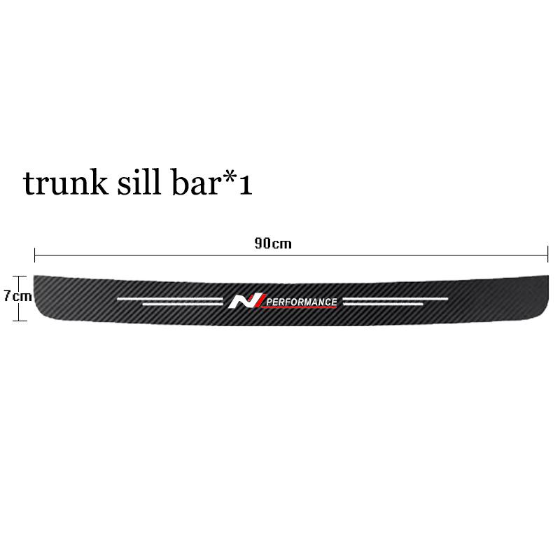 

Автомобильный порог порог багажника бампер педаль наклейка наклейки чехол для Hyundai i30 i20 i10 i40 Tucson Kona Sonata Veloster Elantra 1Pcs-N-Performance