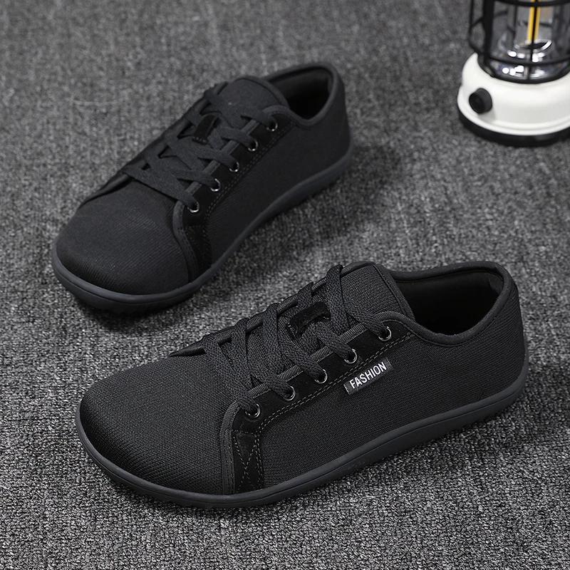 

Новые босые туфли для мужчин и женщин, для бега по пересеченной местности, минималистичные кроссовки для ходьбы, легкие и дышащие 36 чёрный