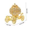 X6HE Multifunctional Alloy Jewelry Holder Halloween Pumpkin Carriages Art Piece For Room Decors