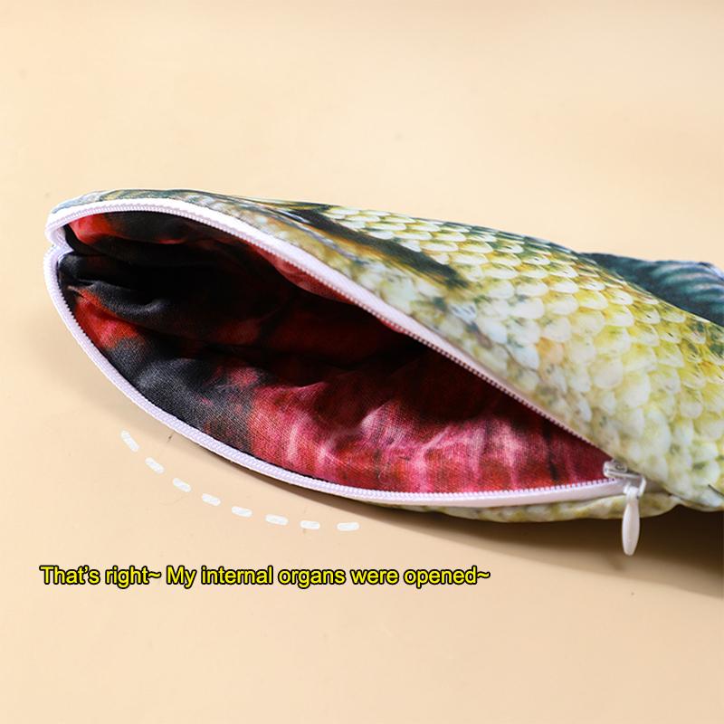 Creatieve Gesimuleerde Gezouten Vis Etui Grote Capaciteit Potloden Etui Leuke Potloodtas Grappige Terug Naar School Accessoires Cadeau