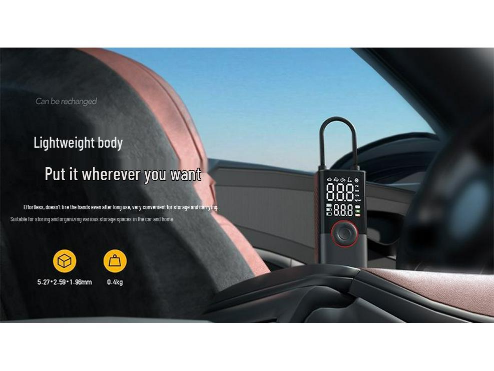 Wireless Smart Portable Tire Inflator for Cars & Bicycles