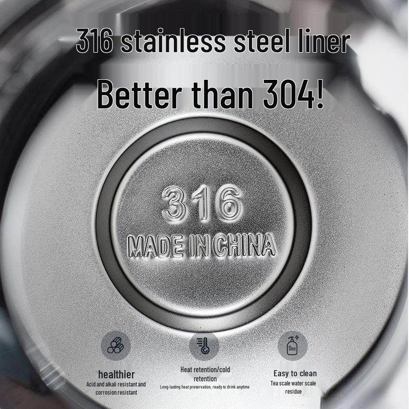 Large Capacity German Stainless Steel Thermos Flask for Home, Restaurant, or Hotel Use