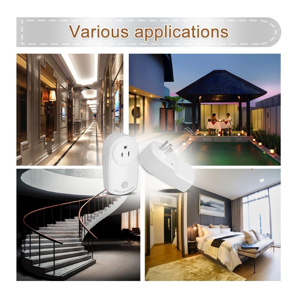 Copper Motion Sensor Light Socket White Human Infrared Induction Outlet  Electrician