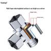 YUNENG Brass 3-Way Faucet Splitter Diverter