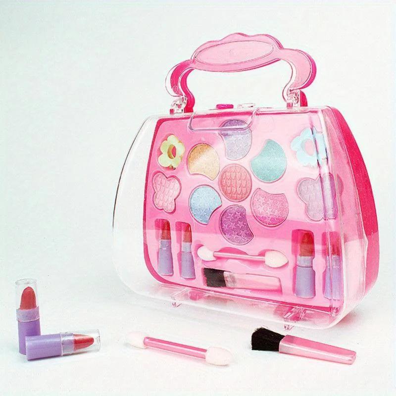 Kids Makeup Kit For Girl Washable Kids Makeup Kit Girl Toys Real Little Girls Makeup Kit For Kids Children Princess Play Makup