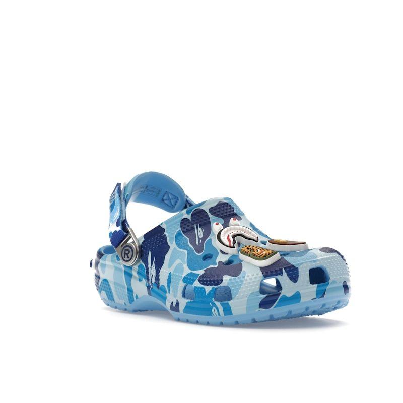 BAPE x Crocs Classic Clog Dětské ABC Camo - Modré Dětské Tenisky 210285-4TB