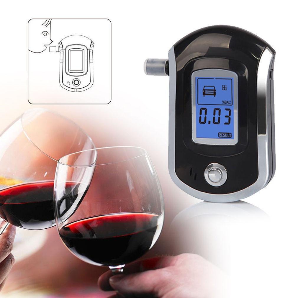 High Sensitive Portable Digital LED Display Alcohol Breath Tester Breathalyzer with Keychain