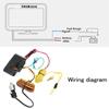 12V-24V LCD Digital Car Gauge Muti-functional 2/3/4 IN 1 Water Temp Meter Voltmeter Oil Pressure Fuel Level Gauges Sensor 1/8npt