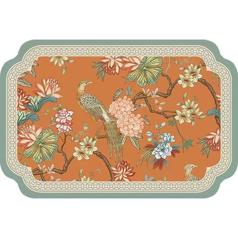 New Chinese Bar Rubber Technology Cloth Absorbent Mat Bowl Tray Cup Washless Drying Mat Kitchen Drain Mat