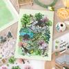 3D Stereo Jiangnan Four Seasons Children's House Stickers: Chinese Style Landscape Collage Toy