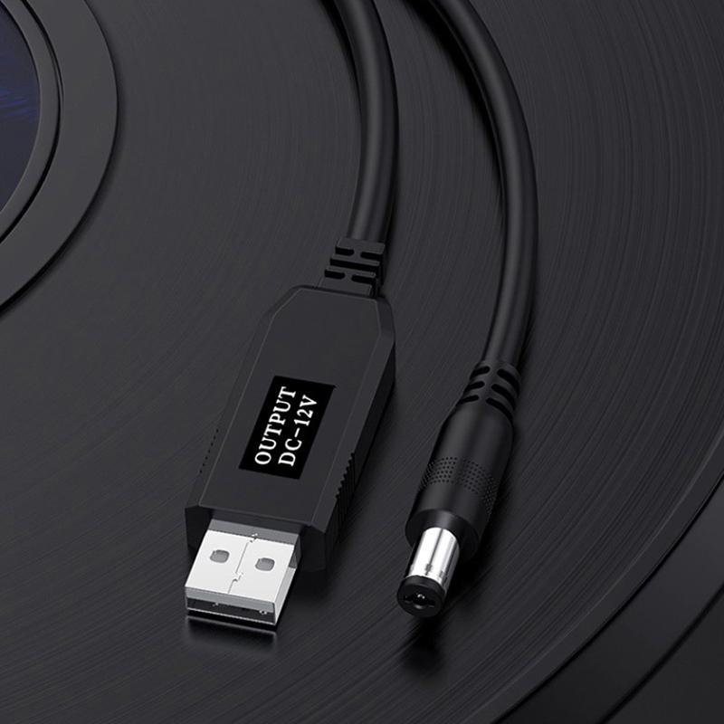 Wifi To Powerbank Cable Connector Dc 5V To 12V Usb Cable Boost Converter Step-Up Cord For Wifi Router Modem Fan Speaker