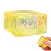 Giocattolo Antistress Cubo di Maltosio da Spremere D ecompressione Piccoli Cubetti di Ghiaccio Antistress Rimbalzo Lento Luce Polare Colorato Spremere Blocco in TPR