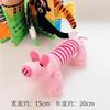Plush Pet Toy Dogs Cats Durable Squeaky Carrot Shape Chew Soft Rabbit Fur Material Interactive Self-Entertainment