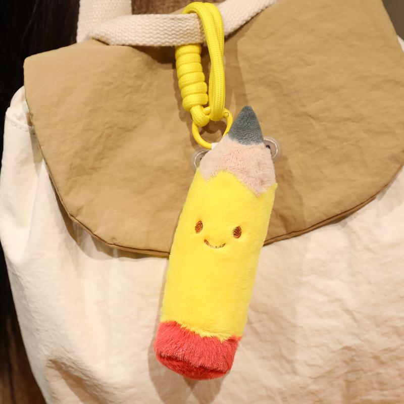 13/20cm Federmäppchen Schreibwaren Plüsch Humanoide Spielzeug Stofftier Kawaii Radiergummi Lineal Puppe Anhänger Mit Schlaufe Plüschtier Dekoration Für Tasche
