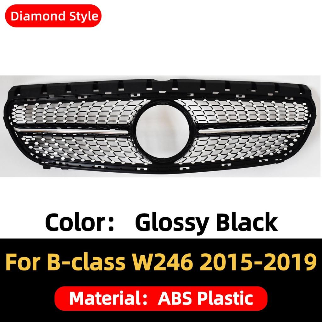 Front Bumper Grille Grill Mask Grid Body Kit Tuning Accessories For Mercedes Benz B Class W246 2012-2019 B180 B200 B220 B260