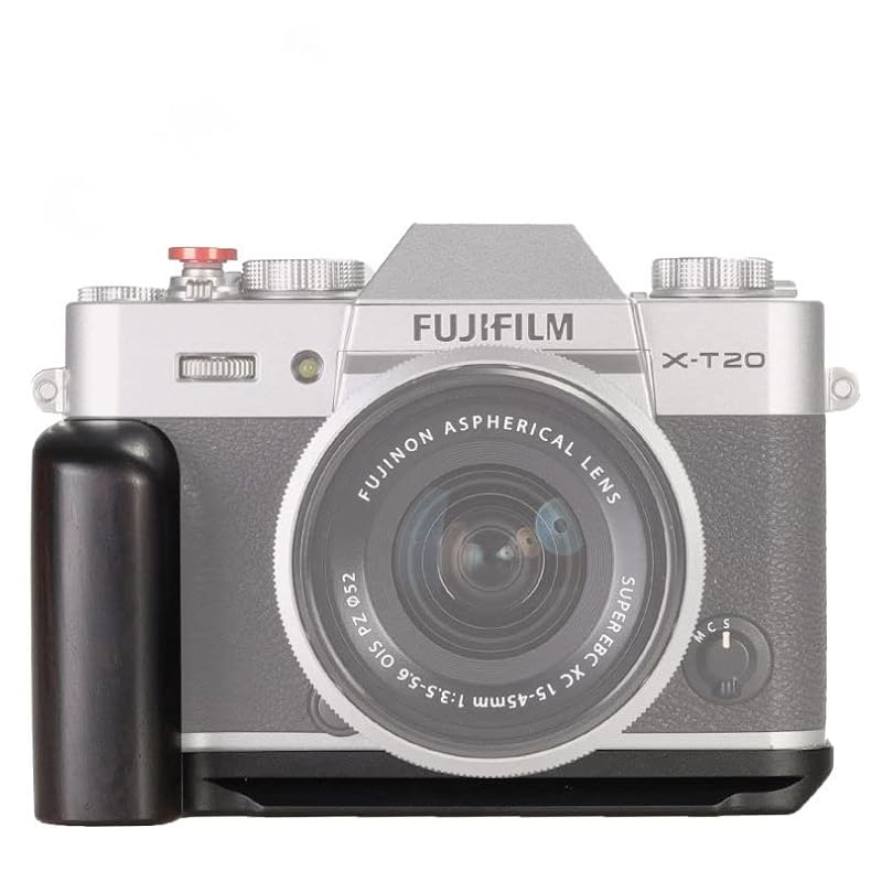 

WEPOTO Fujifilm X-T10 X-T20 Hand Grip Metal Ebony Wood for X-T30 GP-XT20