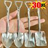 Zilver Roestvrij Staal Schep Lepels Mini Fruit Watermeloen Lepel IJs Dessert Lepels Koffie Theelepel Keuken Servies Sets