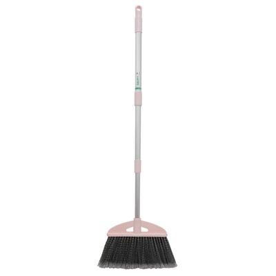 Azuma Außenbesen TK Ausziehbarer Außenbesen für gründliches Kehren Borstenbreite 31cm Gesamtlänge Pink Kann feinen Staub und nasses Laub kehren