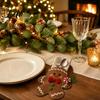 Christmas Table Decoration Felt Cutlery Holder DIY Kit Holiday Flatware Pouch Craft Festival Dinner Accessory Set Handmade Utensil Sleeve for Table,