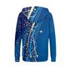 Women's Long Sleeve Printed Sweatshirt Long Sleeve Pocket Jacket Zipper Hoodie Coat