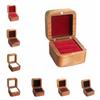 Square Rings Bearer Box 1/2 Slots Jewelry Organizer Simple Rings Display Case  Couple
