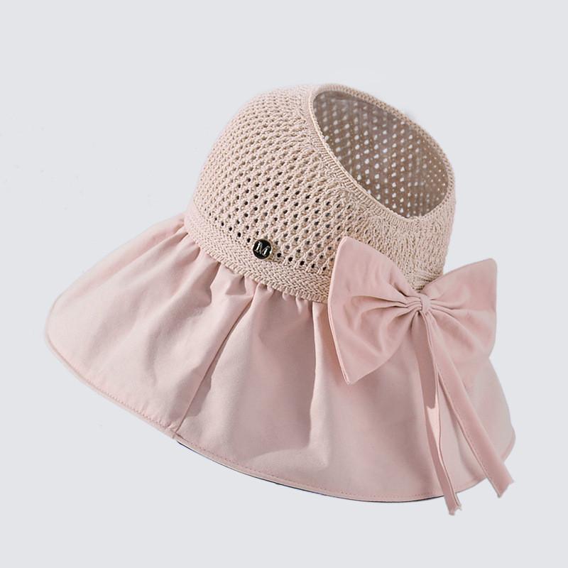 Summer Sun Protection Fisherman Hat With Wide Brim And Breathable Polyester For Women