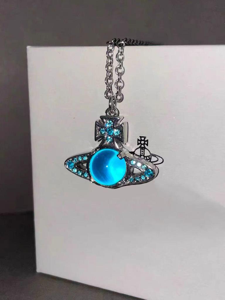 Rotatable Bead Necklace & 925 Silver Stud Earrings Inspired by Empress Dowager Cixi