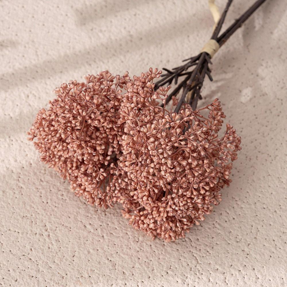 

6 шт. Яркие искусственные цветочные букеты, реалистичные, ручной работы, маленькие фруктовые бутоны, украшение для растений, пластиковые поддельные цветы для улицы шампанского