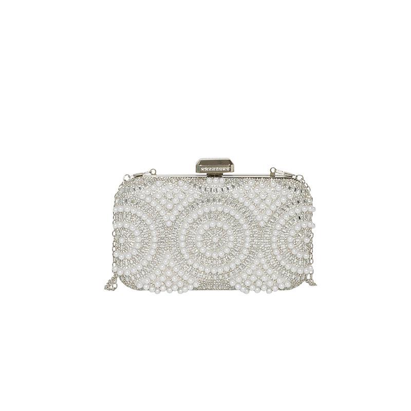 Elegant Socialite Beaded Rhinestone Evening Handbag 2026 - Women's Chain Shoulder Crossbody Bag