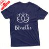 Lotus Flower Breathe Summer Men TShirt Yoga Style Casual Wear for Relaxation and Meditation Ideal Gift for Him Clothes