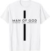 Man of God Husband Dad Protector Christian Dad Father's Day T-Shirt