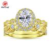 Redleaf Fashion Jewelry 18K 24K Gold Men Women Minimalist 925 Sterling Silver Ring Gold Plated Ring