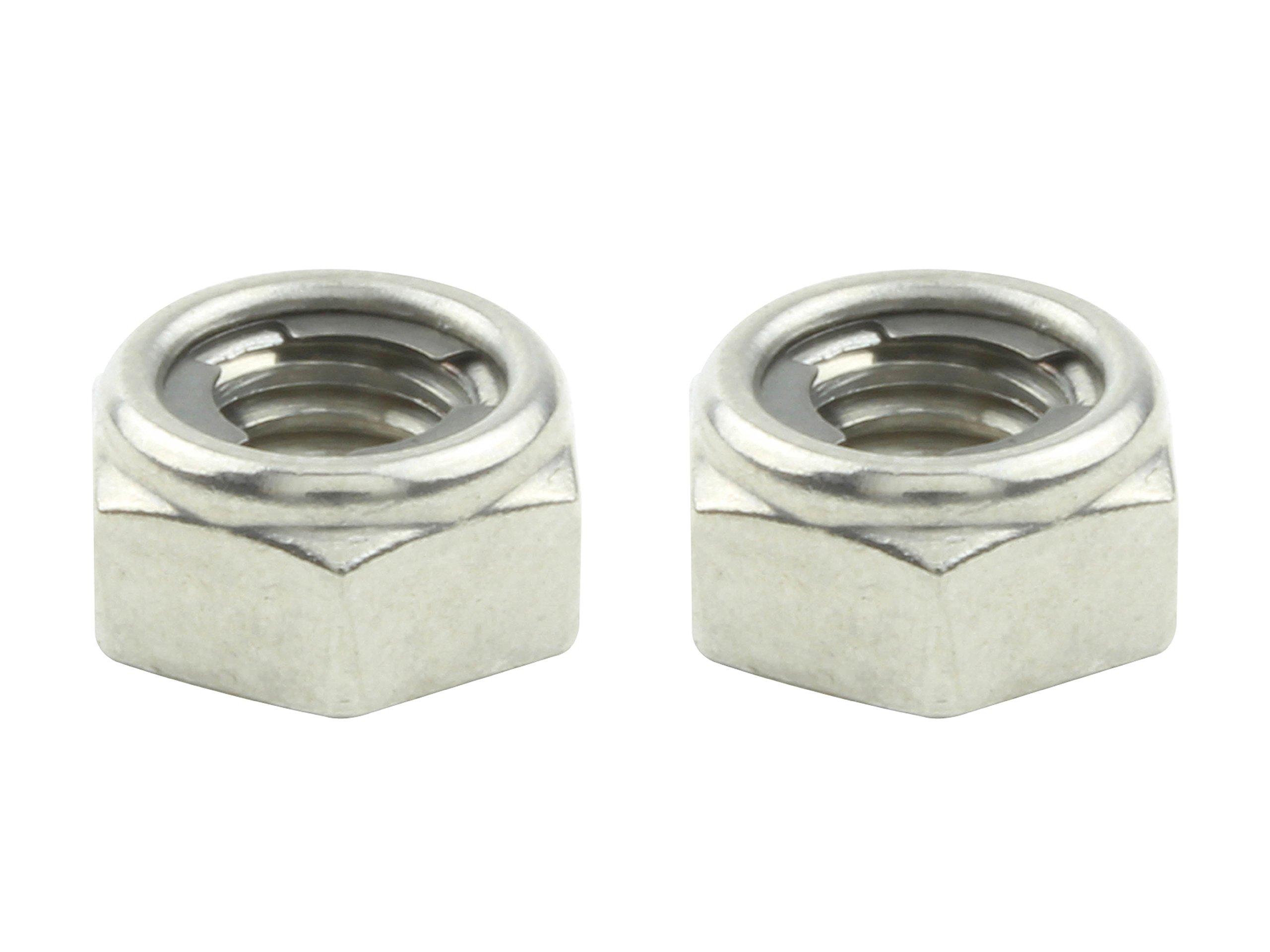 

POSHFAITH Motorcycle Supplies Lock Nut Stainless Steel 2 Pieces M6900056-S2
