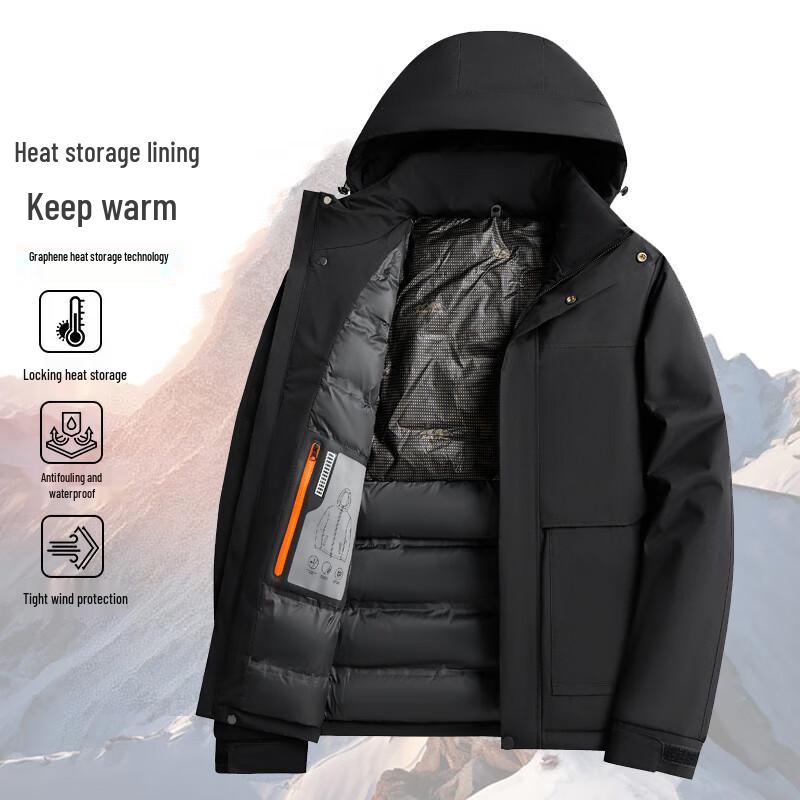 PLAYBOY Men's Hooded Winter Cotton Jacket