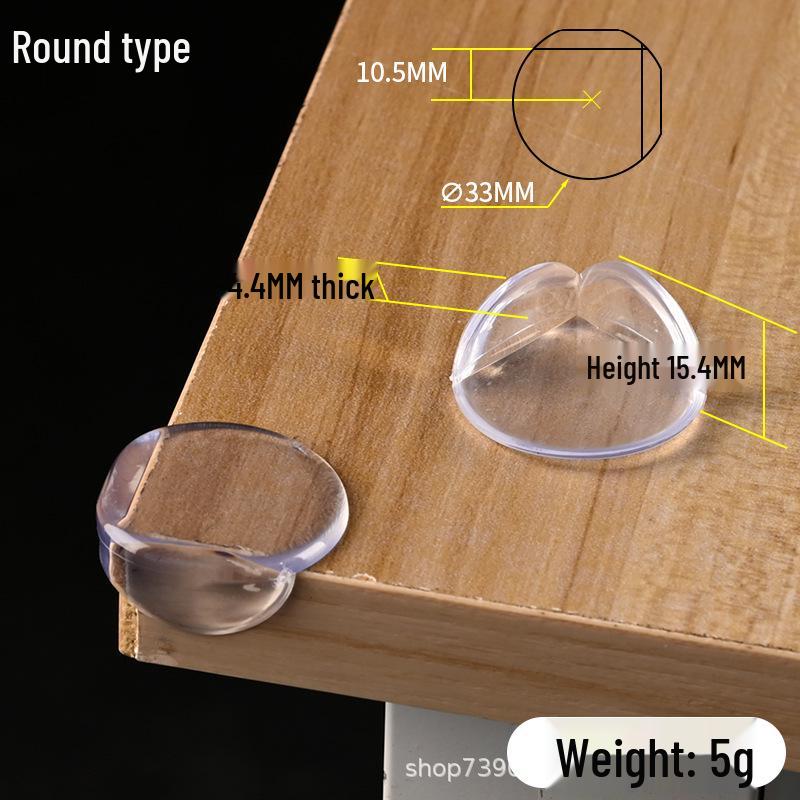 Child Safe Silicone Corner Protectors - Easy Install, Transparent, L & T-Shaped Corners