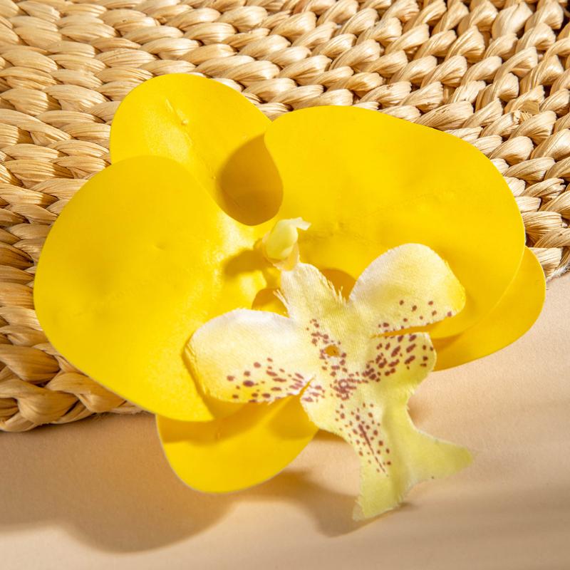1/10Pcs 3D Butterfly Orchid Brooch Simulation Elegant Plants Brooch For Women Girls Pretty Flowers Jewelry Clothes Backpack Pins