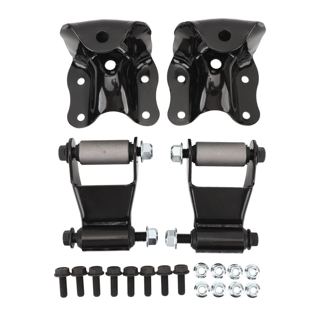Rear Leaf Spring Shackles Hanger Brackets Repair Kit Steel High Strength 722‑001 for B2500 B2300 B3000 B4000