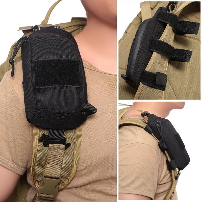 1Pc Tactical Pouch Military EDC Tool Bag Phone Pouch Hunting Accessory Bag Shoulder Strap Pack Compact Bag for Outdoor Sport