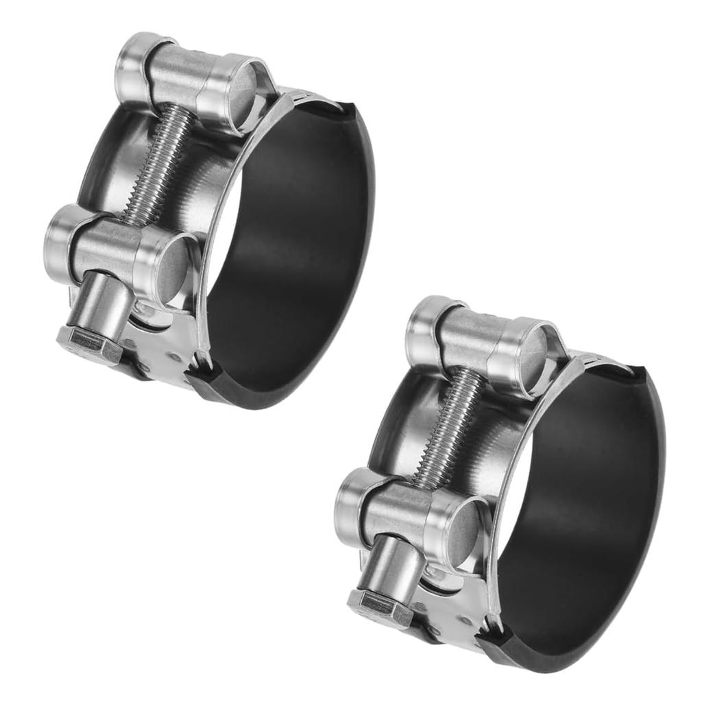 Stoooduo 304 Stainless Steel Muffler Clamp Hose Band 36-39mm Set