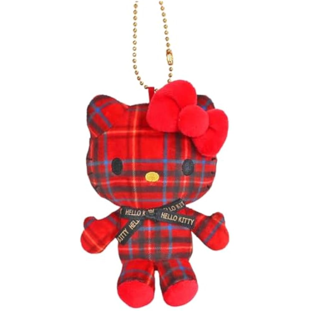 Nakajima Corporation (Nakajima Corporation) Hello Kitty Mascot Collection Tartan Red 199126-24 H1...