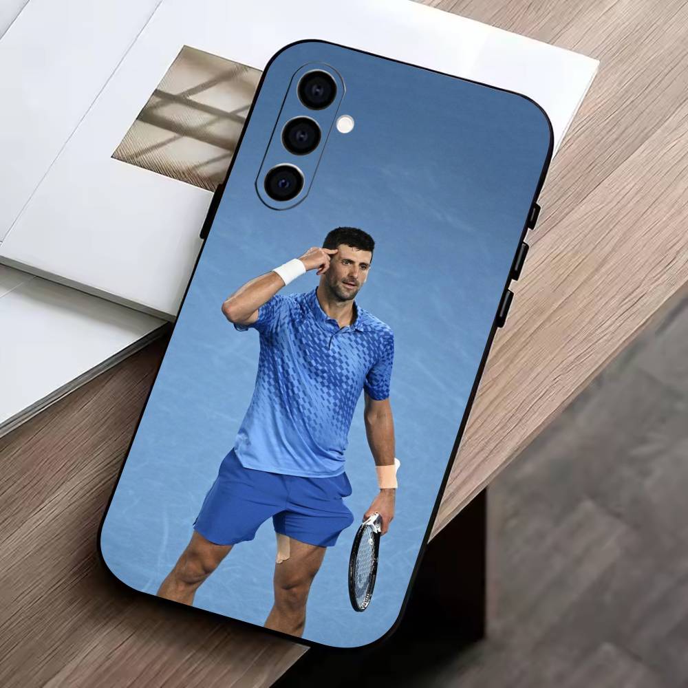 GOAT-Novak Djokovic Handyhülle Für Samsung Galaxy A73,A72,A71,A70,A53,A52,A51,Weiche Silikon-Schwarze Hülle