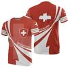 Swiss Flag Soccer Jersey T-shirts Summer Short Sleeved Casual Sports T Shirt Switzerland Football Clubs Fashion Clothes