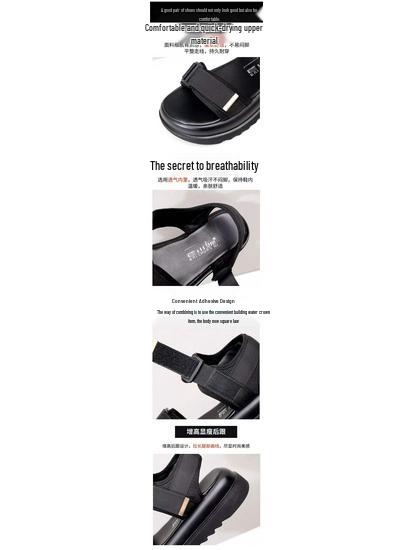 Damen Sommer 2025 Sport-Sandalen mit dicker Sohle - Weich, lässig, Outdoor-Römerstil, Übergröße, trendige Strandschuhe